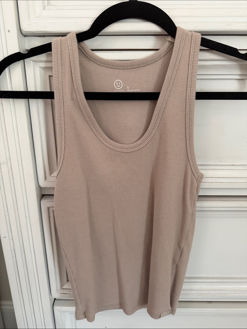 Gilly Hicks Ribbed Tank Top - Beige
